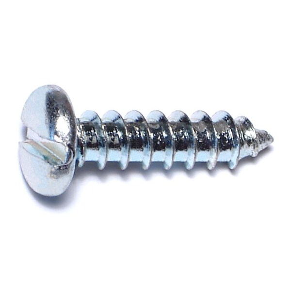 Midwest Fastener Sheet Metal Screw, #14 x 1 in, Zinc Plated Steel Pan Head Slotted Drive, 20 PK 62347 - main